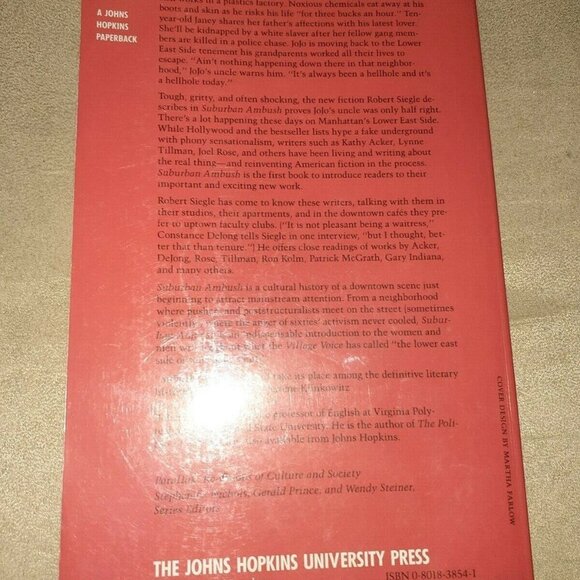 SUBURBAN AMBUSH: Downtown Writing and the Fiction of Insurgency-Robert Siegle-VG - Picture 4 of 5